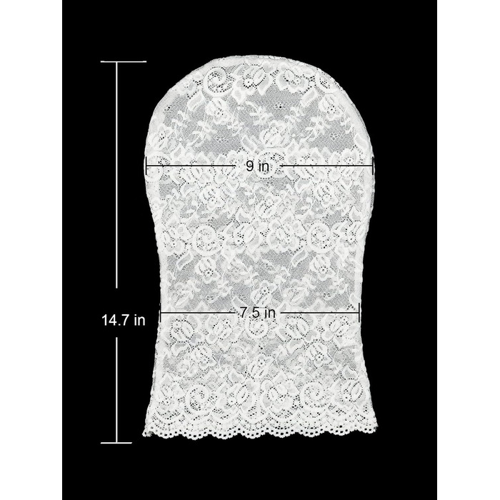 Маска на обличчя з мережива HOMELEX - мереживна маска на обличчя, повна мереживна маска, маска для карнавалу, прозора мереживна накидка