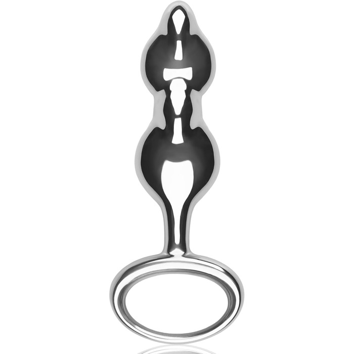 Анальний плаг SXOVO для чоловіків з металу: анальні кулі з кільцем для тяги, сталевий анальний ділдо, масажер простати, стимуляція G-точки, еротичні іграшки для пар