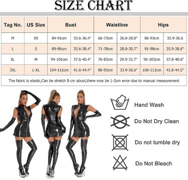 Боді з еластичної шкіри FEOYA для жінок: сексуальний боді з еластичної шкіри, ідеальний для вечірок, клубів та танців. Чорний колір, розмір XL