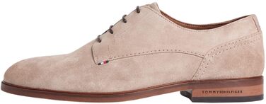 Чоловічі туфлі Derby Tommy Hilfiger Suede Dress Shoe (FM0FM05776) із замші, бежеві (Coastal Taupe), розмір 43 EU