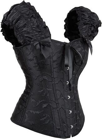 Чорний топ-бюстгальтер Korett для жінок, з шнуруванням, розмір XXL, для вечірок та роботи