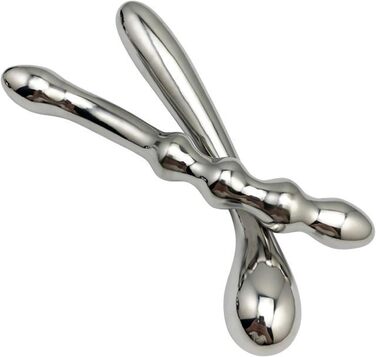 Анальний стимулятор подвійний JXszxbt з нержавіючої сталі для чоловіків та жінок