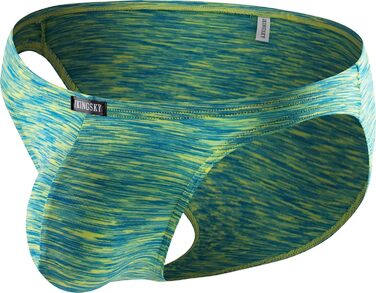 Сексуальна чоловіча труси з великою кишенею iKingky, швидковисихаюча білизна для чоловіків (XL, Зелений)