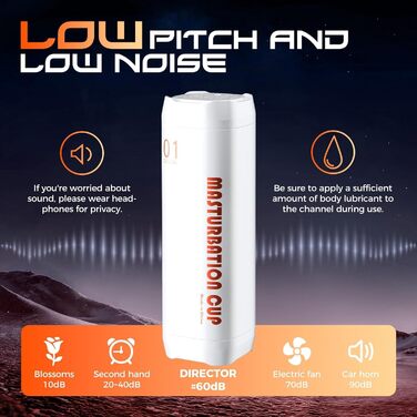 Електричний мастурбатор JFRong для чоловіків з 10 телескопічними та 10 ротаційними режимами, 3D-вагіна, стимулятор пеніса, чаша для мастурбації