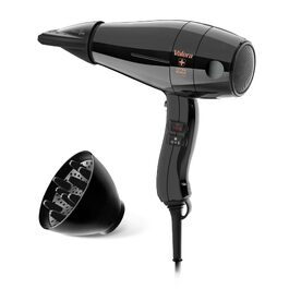 Професійний фен для волосся Valera Swiss Silent Jet Light 7500 Ultrablack, 2000 Вт, з іонним генератором та мотором PM-Pro