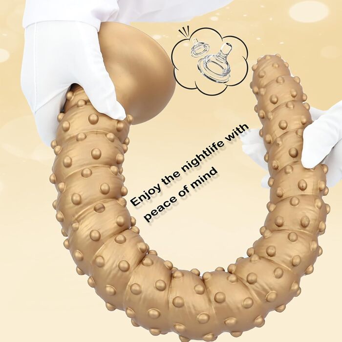 Анальний дилда Extra Langer Monster Spiral Dildo з текстурою для чоловіків та жінок, стимуляція G-точки, глибока анальна стимуляція, LZYLWC (L/Золото)