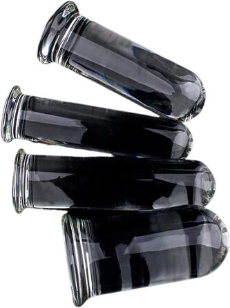 Скляний анальний дildo SAUVASFZ з сукупником, 4-6 см, для масажу простати та анального секса