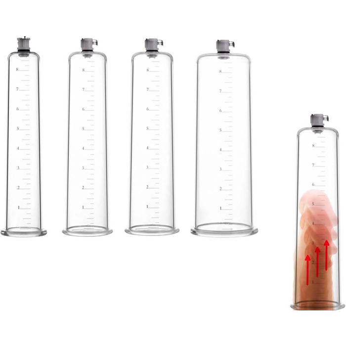 Набір аксесуарів для помпи для статевого члена Yasexx з лазерним різьбленням, акриловий циліндр, вакуумна помпа для збільшення статевого члена та ерекції. Іграшки для дорослих.