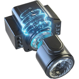 Електричний мастурбатор для чоловіків Jomyu з телескопічною функцією, ротацією та вібрацією - секс-іграшка для соло, масаж пеніса