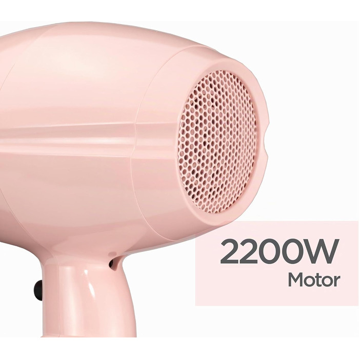 Фен для волосся BaByliss Rose Blush 5337PRE, 2200 Вт, з іонною технологією, 3 температурні та 2 швидкісні режими, рожевий