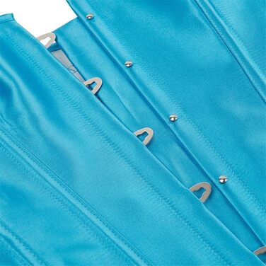 Корсет Daen Korsett розмір plus size, сексуальний корсет, топ, спідня білизна (M, світло-блакитний)