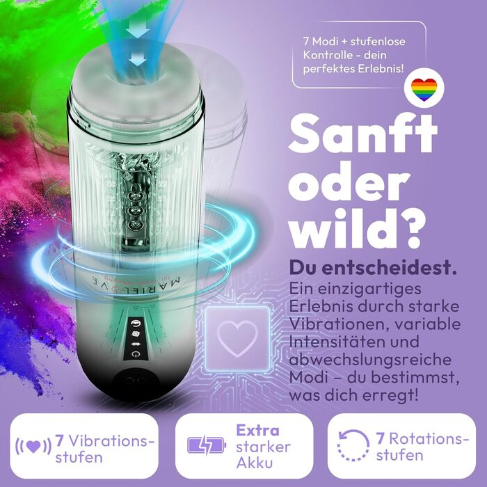 Електричний мастурбатор для чоловіків з вібрацією, насосом та телескопічною функцією, водонепроникний, перезаряджається, з керуванням через додаток