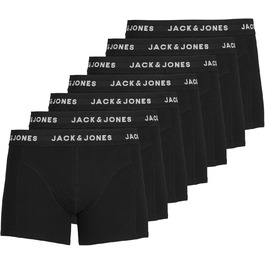 Труси чоловічі JACK & JONES JACHUEY, 7 шт. в упаковці, чорно-білі