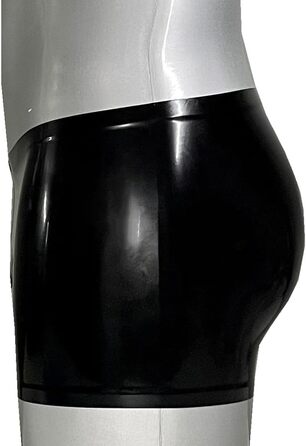 Чоловічі боксери GREEFEI з чорного латексу з низькою талією, ручної роботи, для клубів та костюмів