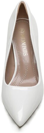 Жіночі класичні модні туфлі-човники DREAM PAIRS, білі, розмір 37 EU