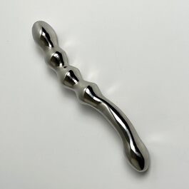 Масажер для простати YILUQIFLY G-Punkt - сталевий, з нержавіючої сталі, для дорослих, з подвійним наконечником