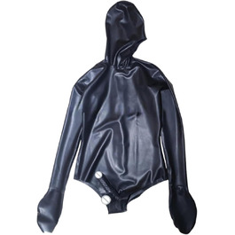 Комбінезон з латексу для чоловіків VIYOLI, чорний прозорий латексний catsuit, купальник з латексу