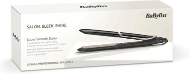 Випрямляч для волосся BaByliss Super Smooth ST393E з іонізацією Anti-Frizz, керамічними пластинами та регулюванням температури (140-235°C)