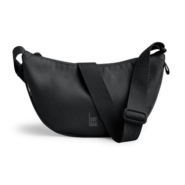 Водонепроникна сумка-кросбоді GOT BAG Moon Bag у формі півмісяця з регульованим ременем, Black Monochrome