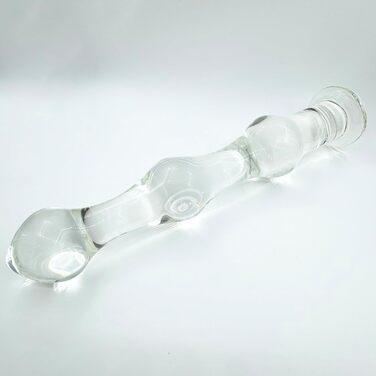 Скляний анальний дildo ScreaAss 31 см XXL з анальними кульками, 48/52/58 мм, для чоловіків та жінок