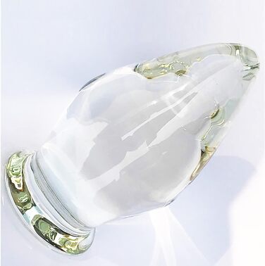 Скляний анальний плагін XXL 80 мм: кришталеві кулі, стимулятор G-точки, для чоловіків та жінок