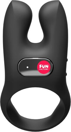 Виброкільце для чоловіків та пар з вібрацією FUN FACTORY – преміум якість, медичний силікон, стимулятор клітора, чорний колір