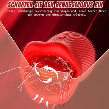 Вібратор Sauger для жінок: 8 режимів, 10 licking, 360° обертання. Іграшка для дорослих, для пар.