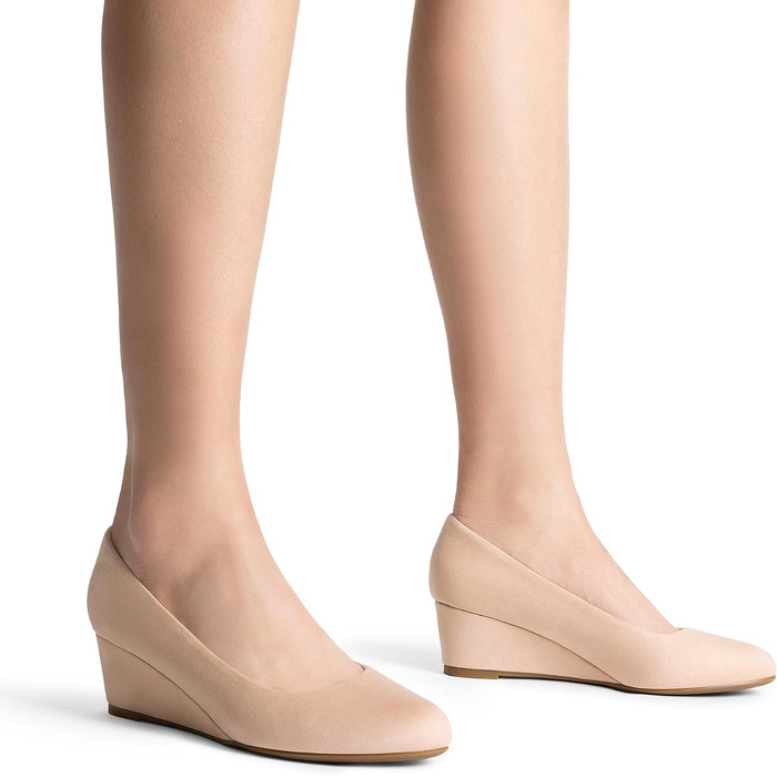 Жіночі туфлі-човники Dream Pairs із закритим носком, бежеві (Nude), розмір 36.5 EU