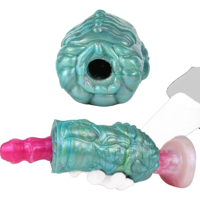 Іграшка для чоловіків Jixaxe Alien Monster - реалістична мастубаційна іграшка з вагінальним та анальним отвором, компактна, 3D, для соло