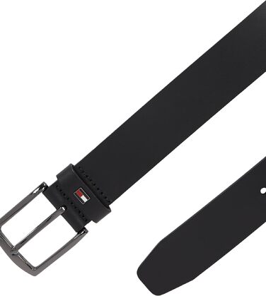 Чоловічий шкіряний ремінь Tommy Hilfiger Denton, 3.5 см, чорний, розмір 95