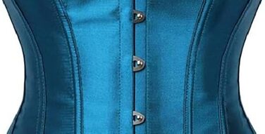 Корсет Daen Korsett великого розміру: сексуальний корсет, топ, спідня білизна (L, блакитно-зелений, блакитний)