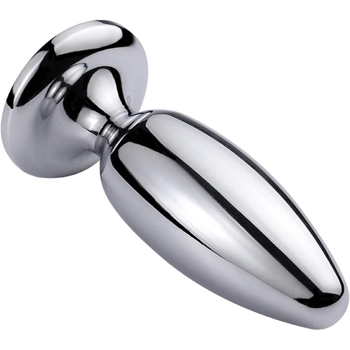 Анальний плаґер з нержавіючої сталі з кристалом для стимуляції простати. Іграшка для стимуляції ануса, для чоловіків, жінок та пар. (Одиночний плаґер)