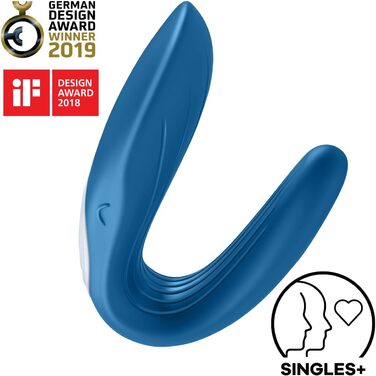 Satisfyer Partner Whale - парний вібратор | Іграшка для пар | З медичного силікону | Вібраційний стимулятор для жінок та чоловіків