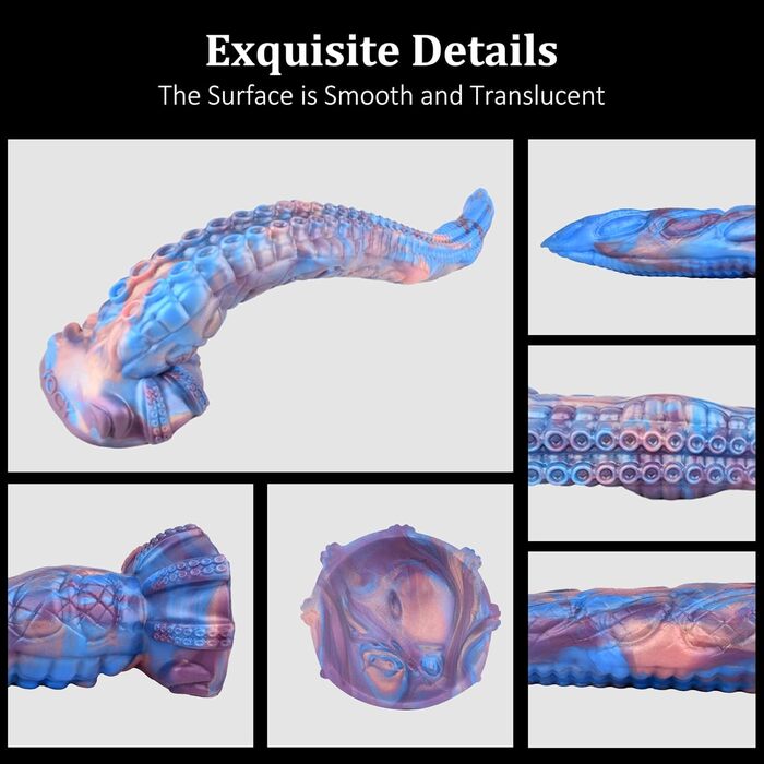 Анальний статевий іграшка-монстр з крапчастим дизайном, силікон, XXL - для чоловіків та жінок