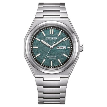 Чоловічий кварцовий годинник Citizen Analog 32028114 зеленого кольору, 39.5 мм