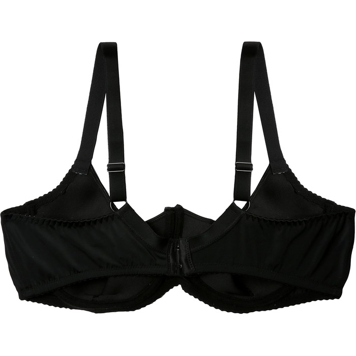 Сексуальна білизна для жінок Cottelli Collection Plus: бюстгальтер з підняттям та боковими кісточками, чорний, 260 г