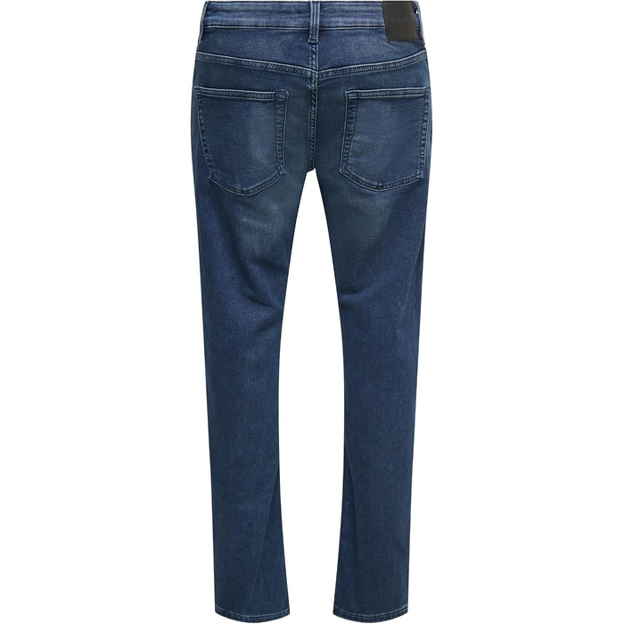 Чоловічі вузькі джинси Only & Sons Onsloom Slim Fit, темно-сині, 33W / 32L