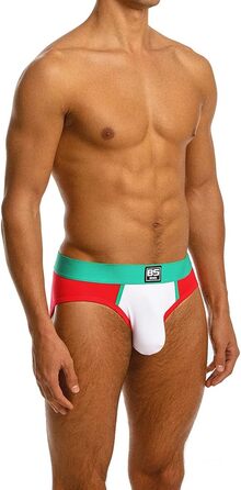 Чоловіча білизна BSHETR: 3/5 шт. в упаковці, мереживний матеріал, низька талія, яскраві кольори, м'яка, швидковисихаюча, контрастна білизна (XL, R026)