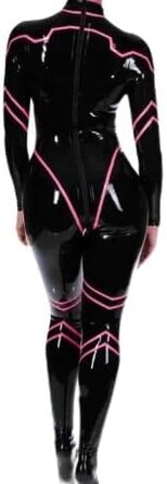 Костюм-латекс ГAYLOP 100% з гуми, чорний, для перегонів, XS-XXL