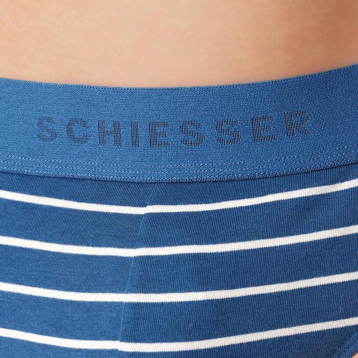 Труси чоловічі Schiesser 3 шт. Bio Baumwolle Multipack - 95/5 Organic (M, Чорний / Синій (920))