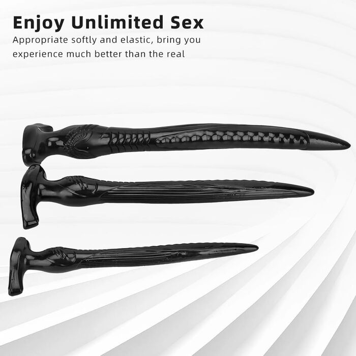 Анальний секс-іграшка з сильним присоском (Large) - великий, гнучкий, з ПВХ