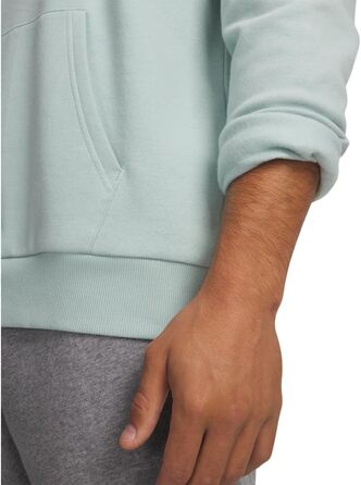 Чоловічий худі Under Armour Rival Fleece з логотипом, синій Enamel Blue / Refresh Mint, розмір XXL