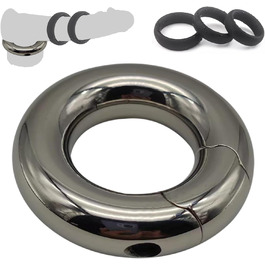 Кольце для яєчок з силікону, 3 розміри, сталь, для чоловіків, покращення ерекції, сексуальні іграшки