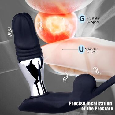 Вібратор для чоловіків AMZBEE з електрошоком, масажер простати та анусу, комплект з 10 шт., SM іграшки для дорослих