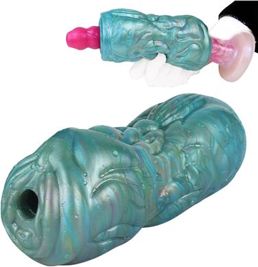 Імітатор вагіни Jixaxe Alien Monster для чоловіків, реалістичний мастурбатор з 3D-вагіною та анальним отвором, компактний, для соло-ігри (G6173)