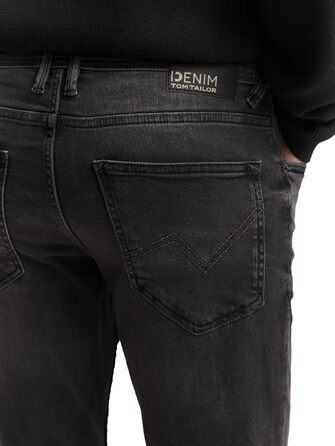 Чоловічі джинси skinny Tom Tailor Culver Denim, колір Dark Stone Black, розмір 36W/32L