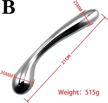 Анальний стимулятор подвійний JXszxbt з нержавіючої сталі для чоловіків та жінок