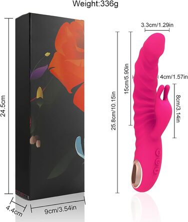 Вібратор для жінок G-Spot з подвійною стимуляцією, Rabbit Vibrator Set, 10 режимів, рожевий