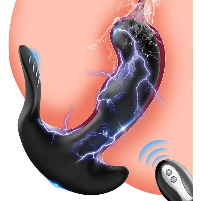 Вібратор для простати - анальний вібратор з 5 імпульсів та 10 вібрацій для чоловіків та жінок. Іграшки для анального сексу, парні іграшки.