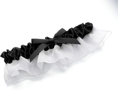 Чорний весільний галстук-стрінг Lillian Rose, сатин, для нареченої